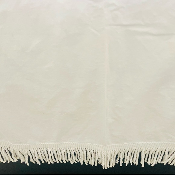 Vintage Hand Embroidered Handmade Fringe Summer Bedspread Quilts Sheet Linens - Picture 10 of 16